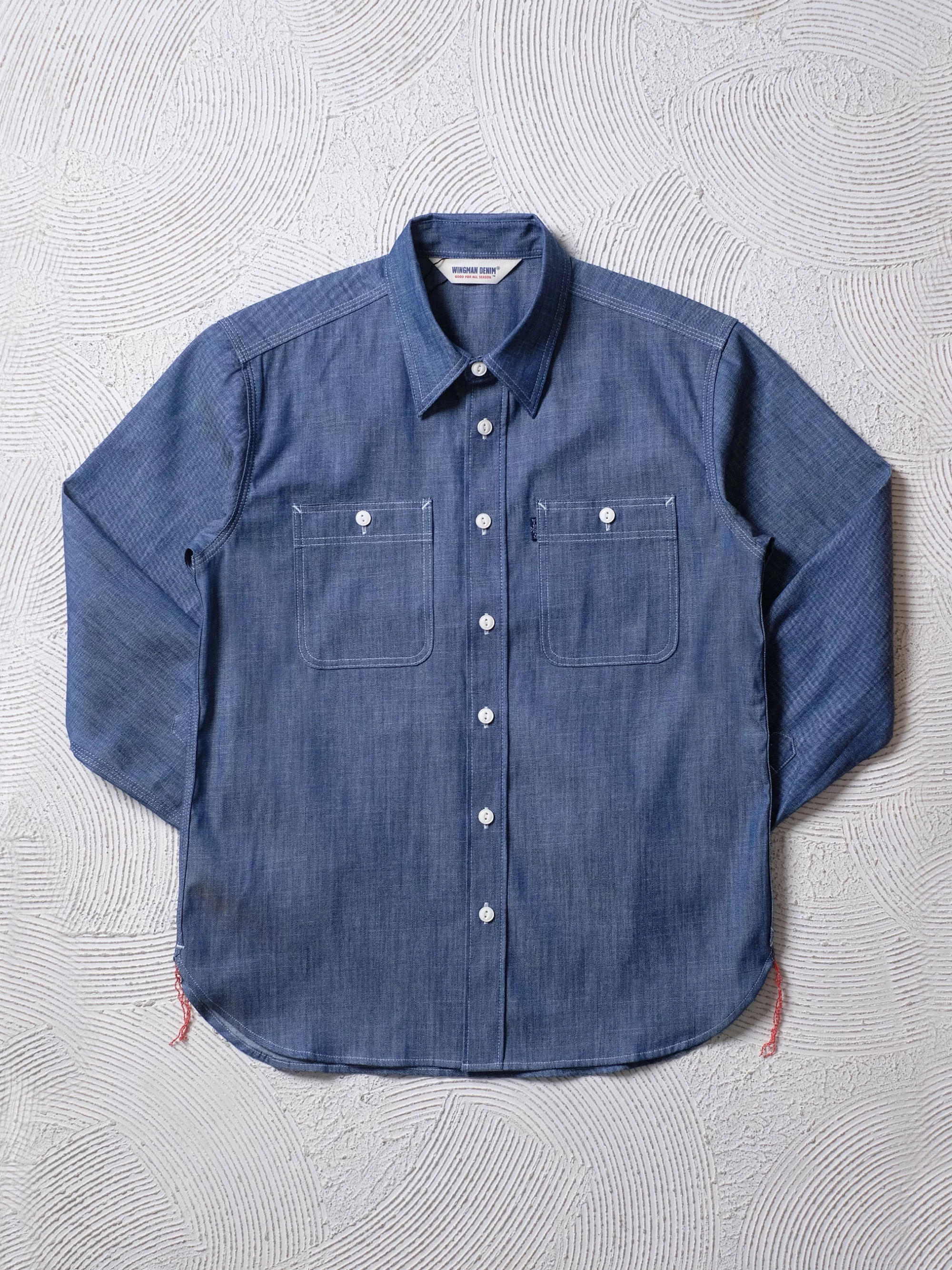 INDIGO SLUB WORK SHIRT L/S