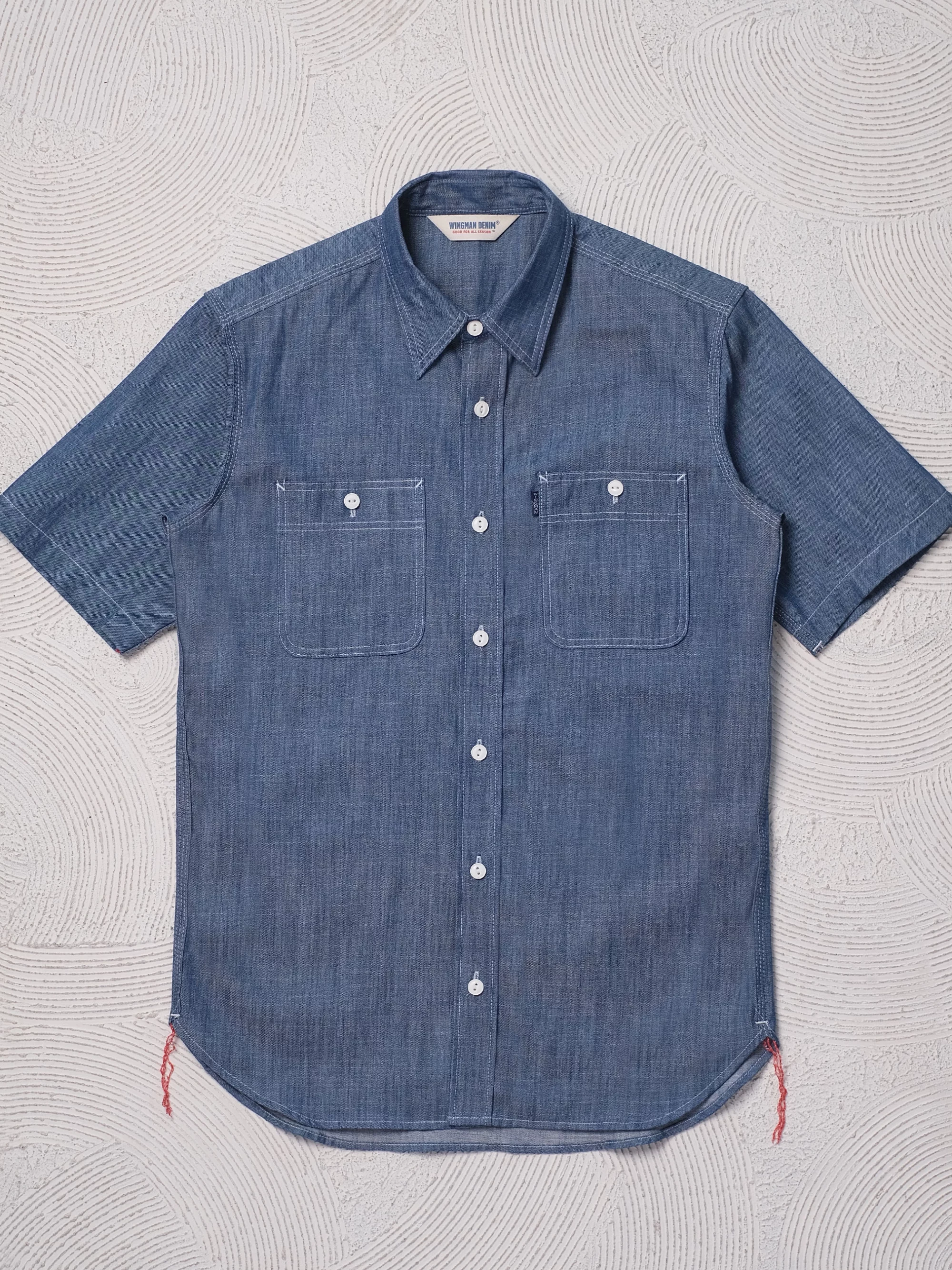 INDIGO SLUB WORK SHIRT S/S