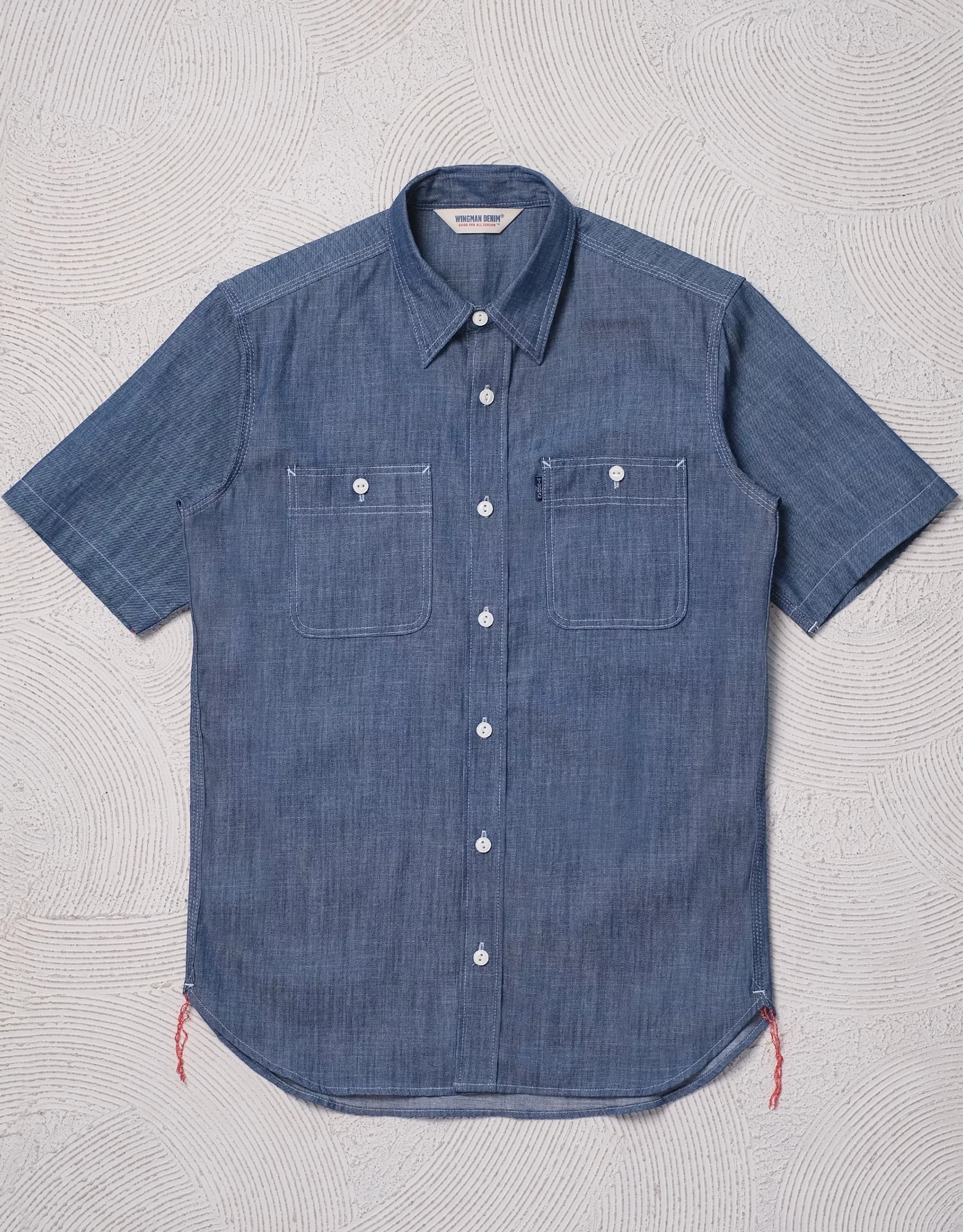 INDIGO SLUB WORK SHIRT S/S