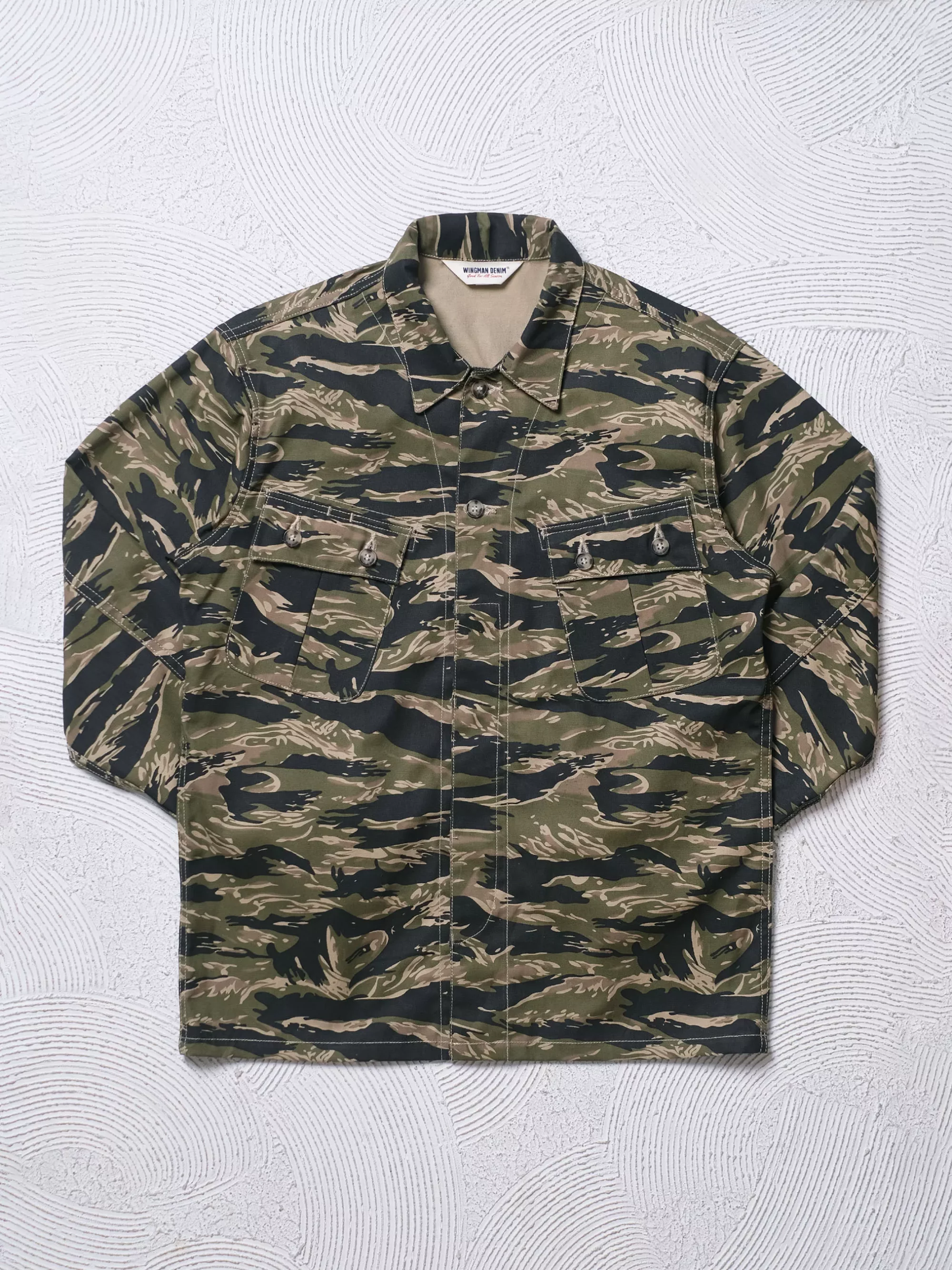 BDU DOCTOR SHIRT | TIGER STRIPE TWILL