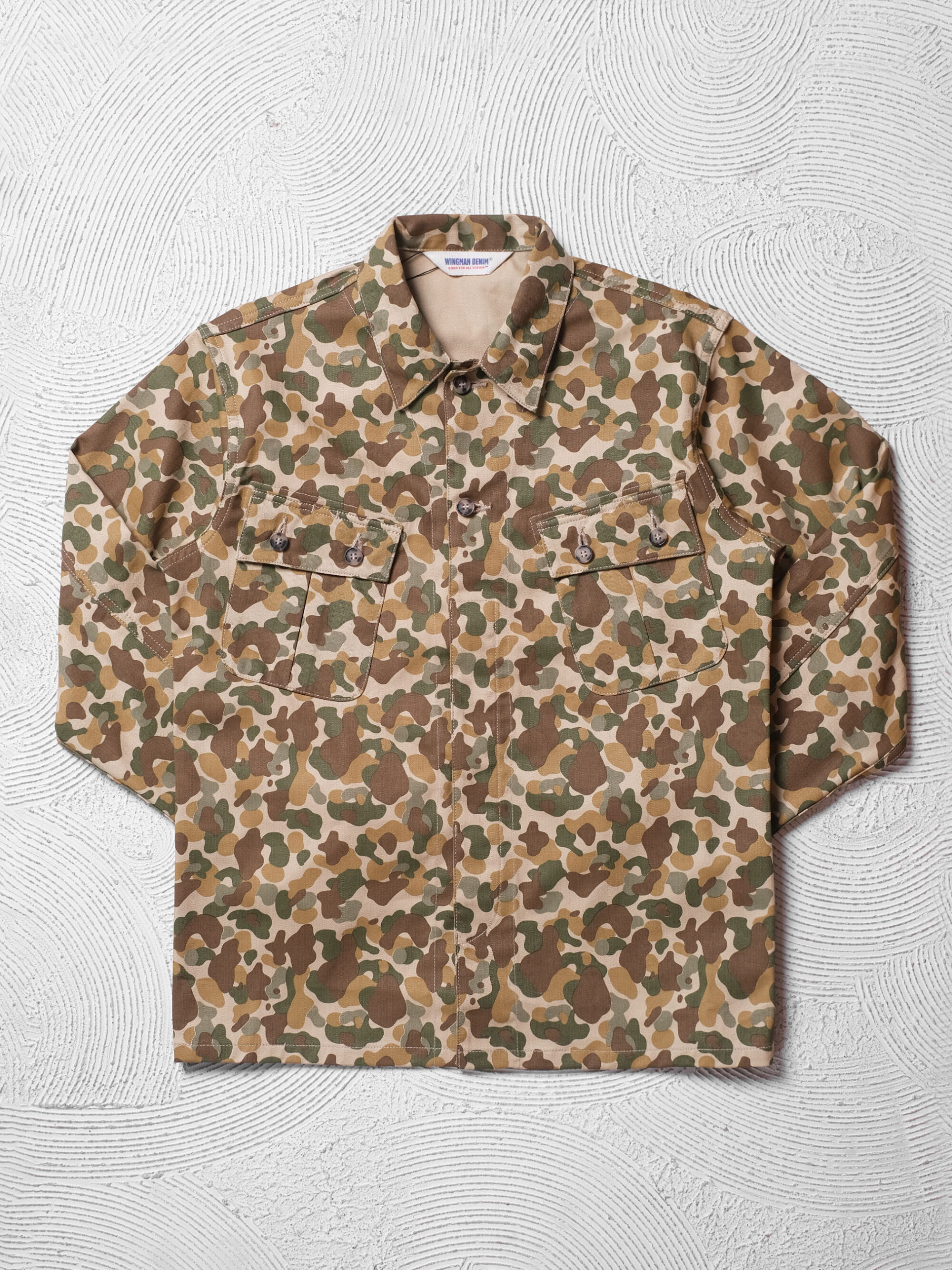 BDU DOCTOR SHIRT | FROG SKIN HERRINGBONE