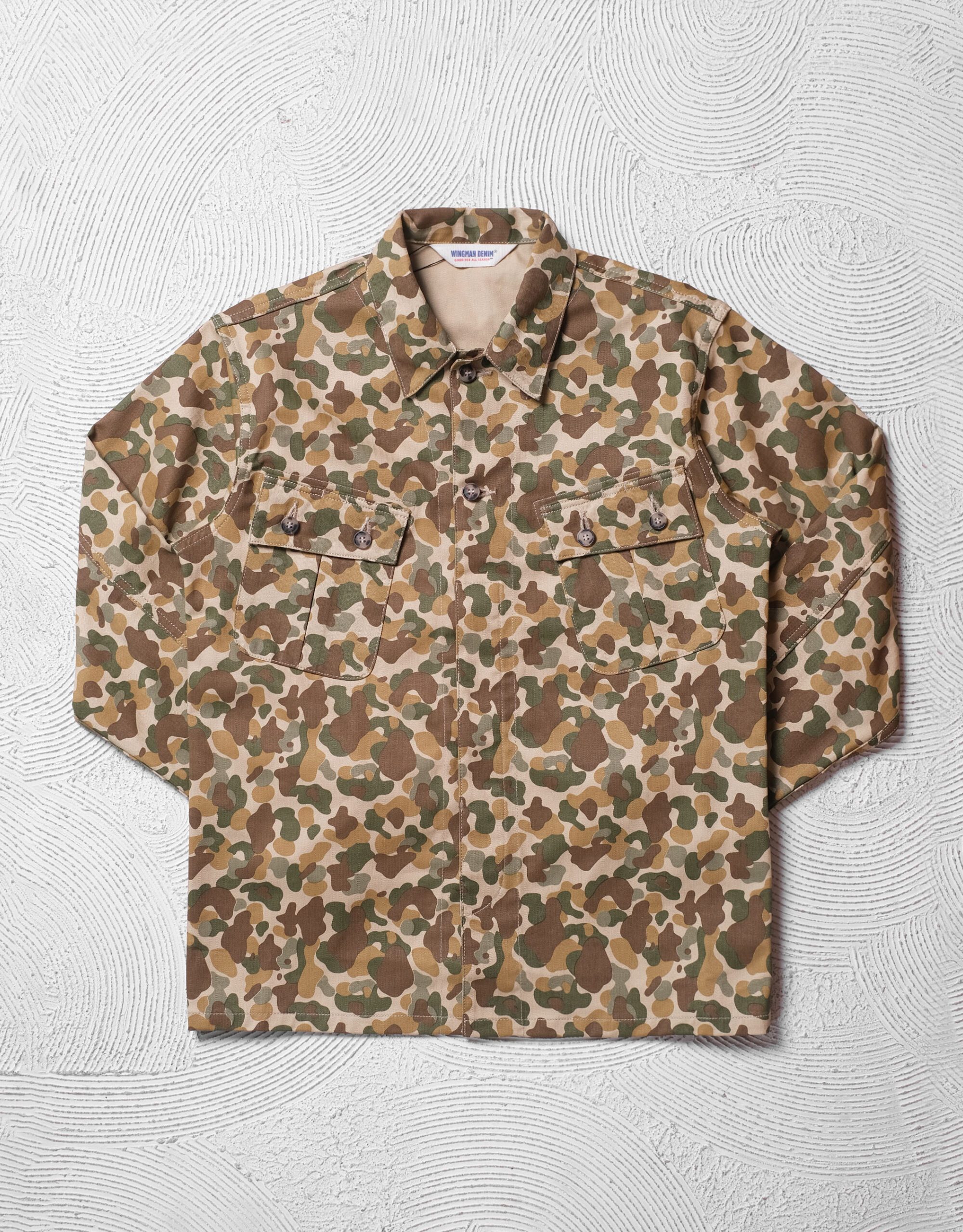 BDU DOCTOR SHIRT | FROG SKIN HERRINGBONE