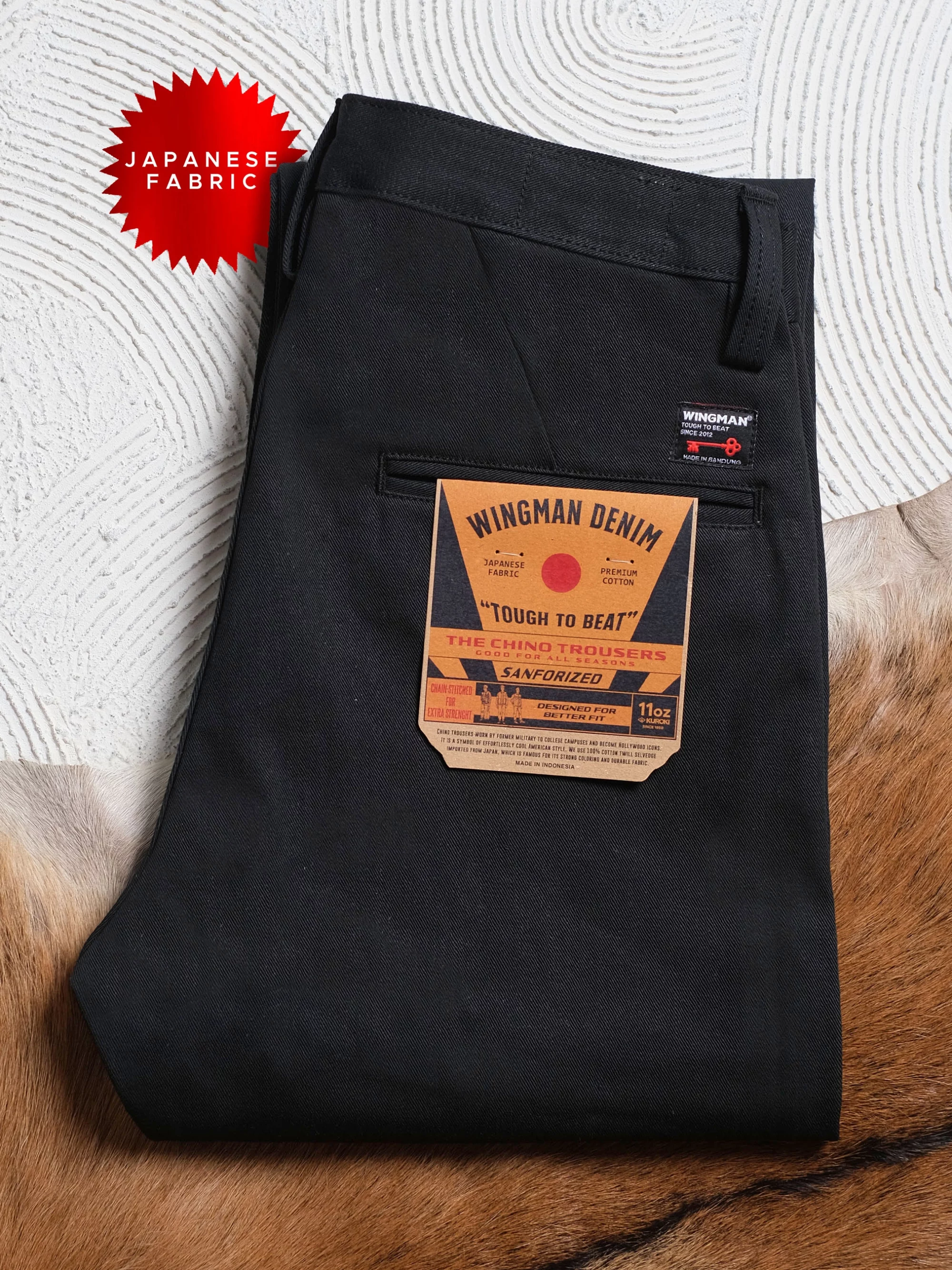 CHINO SELVEDGE BLACK