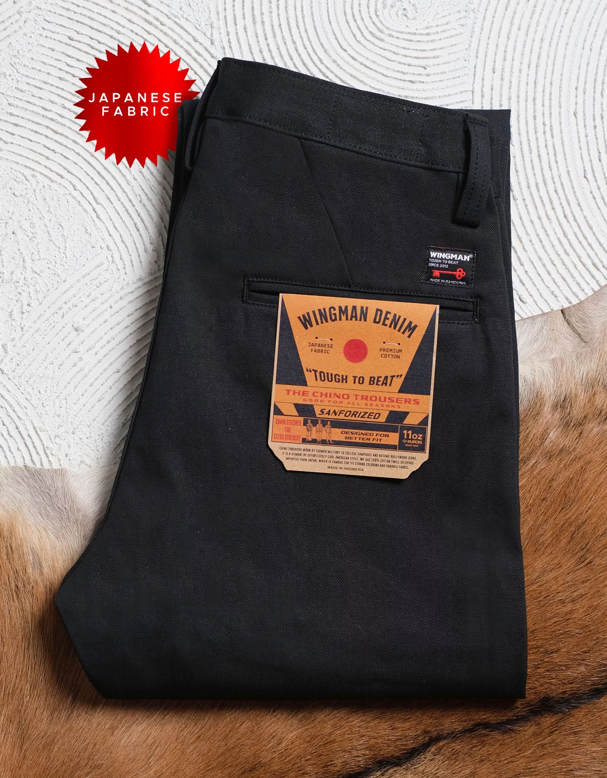 CHINO SELVEDGE BLACK