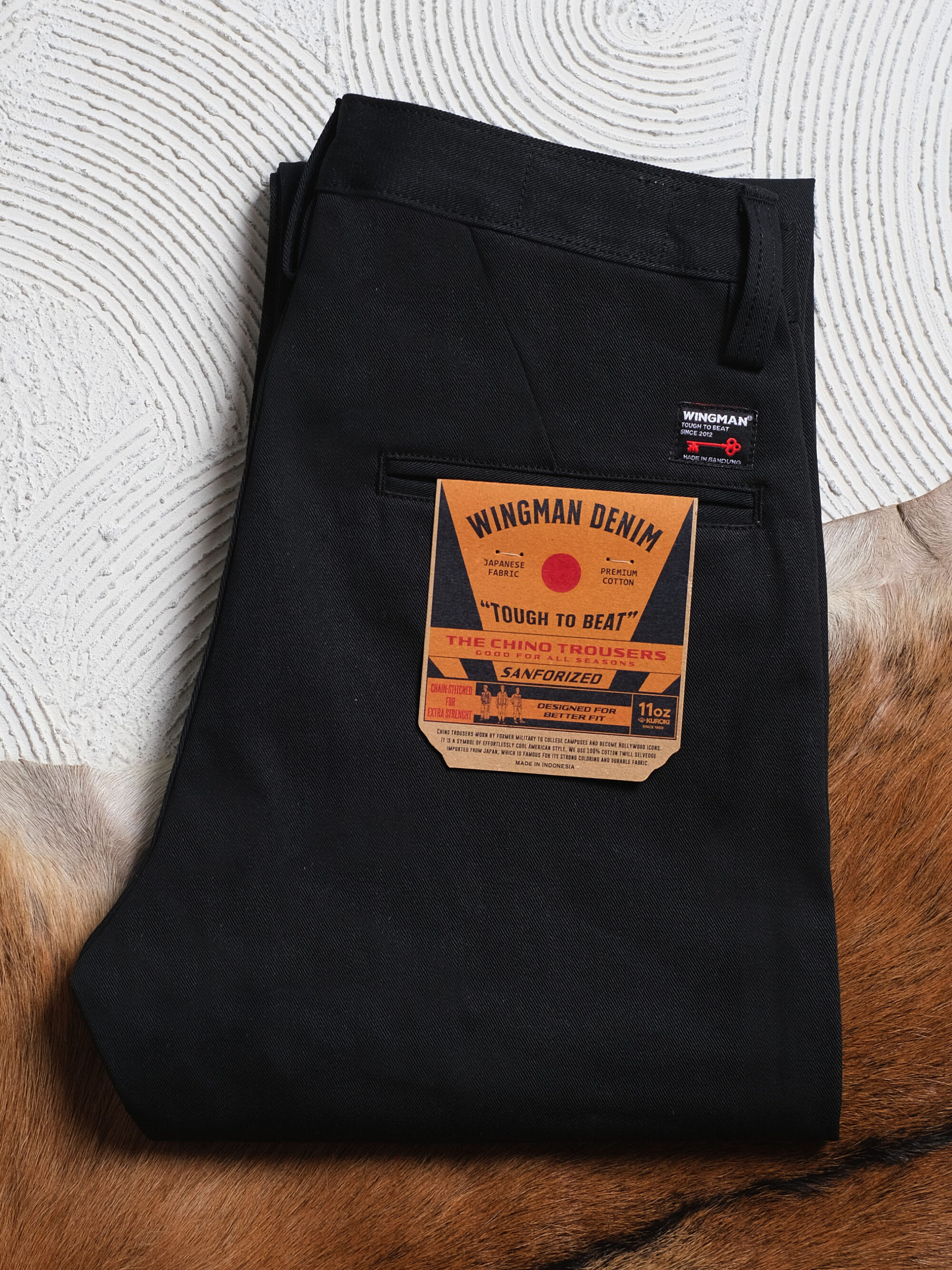 CHINO SELVEDGE BLACK