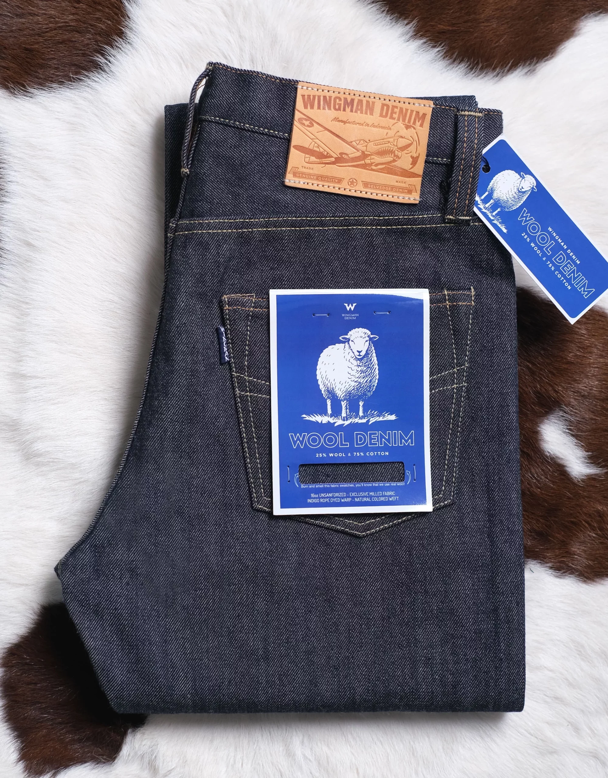 WOOL DENIM | NATURAL 16oz