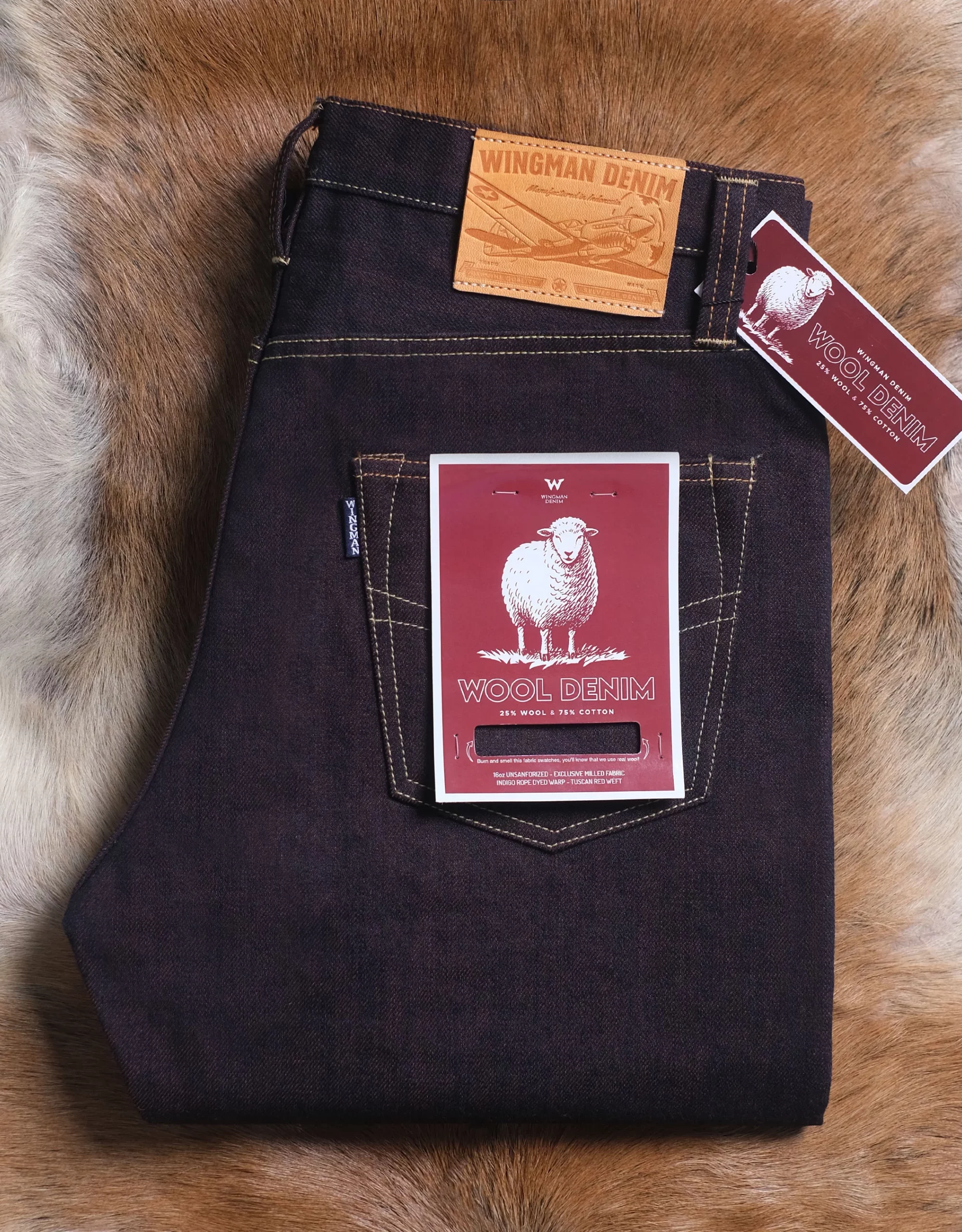 WOOL DENIM | TUSCAN RED 16oz