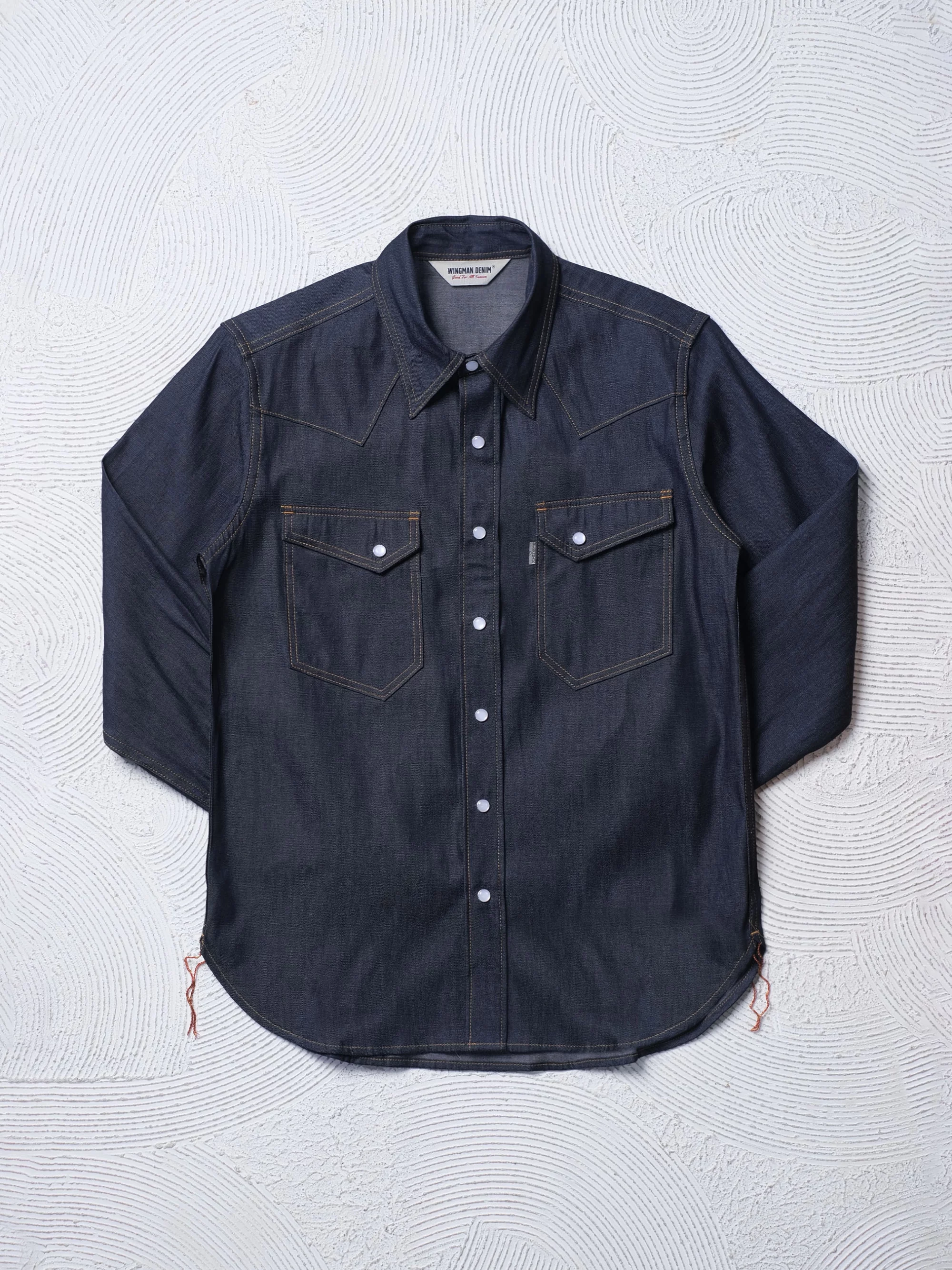 WESTERN SHIRT INDIGO L/S