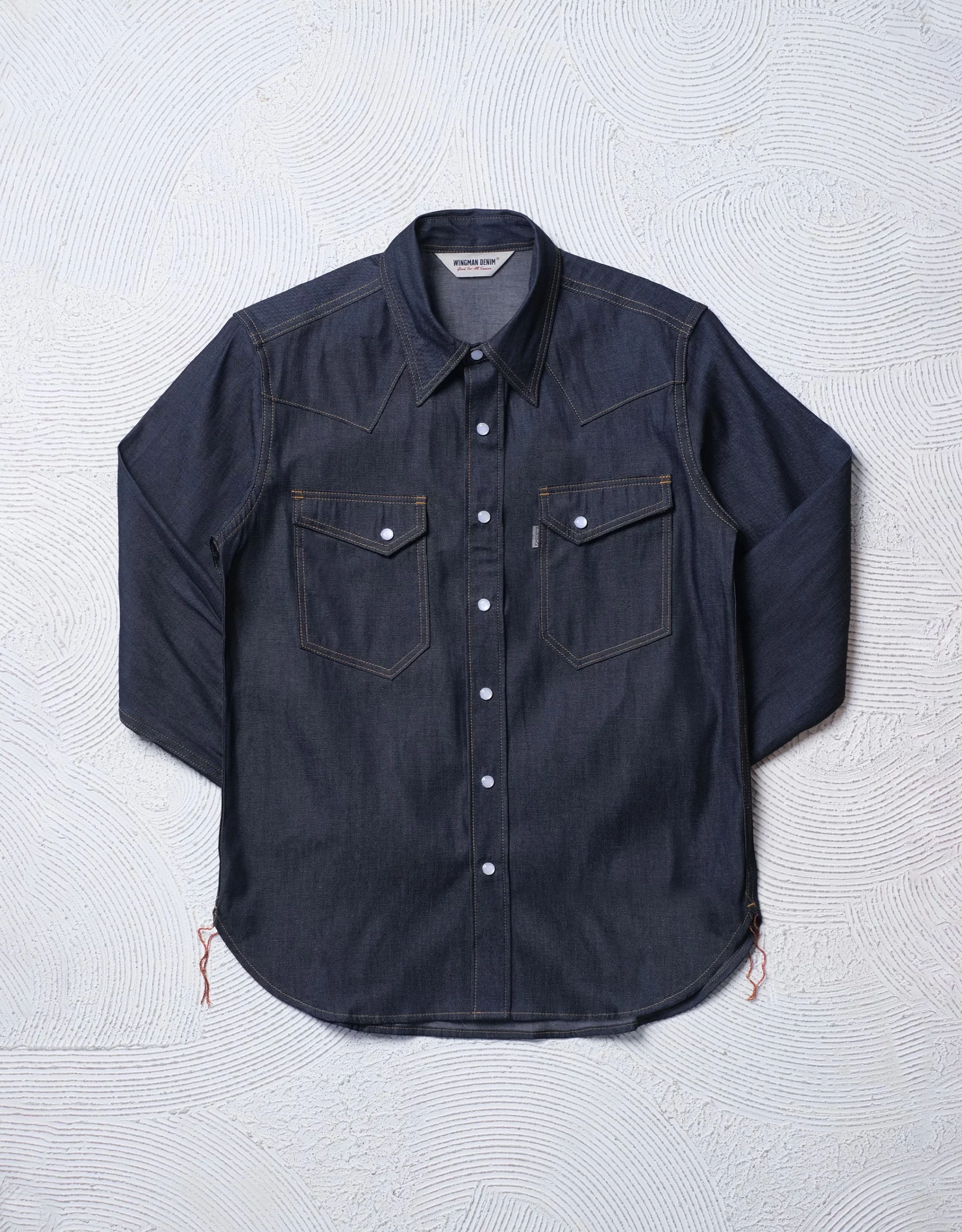 WESTERN SHIRT INDIGO L/S