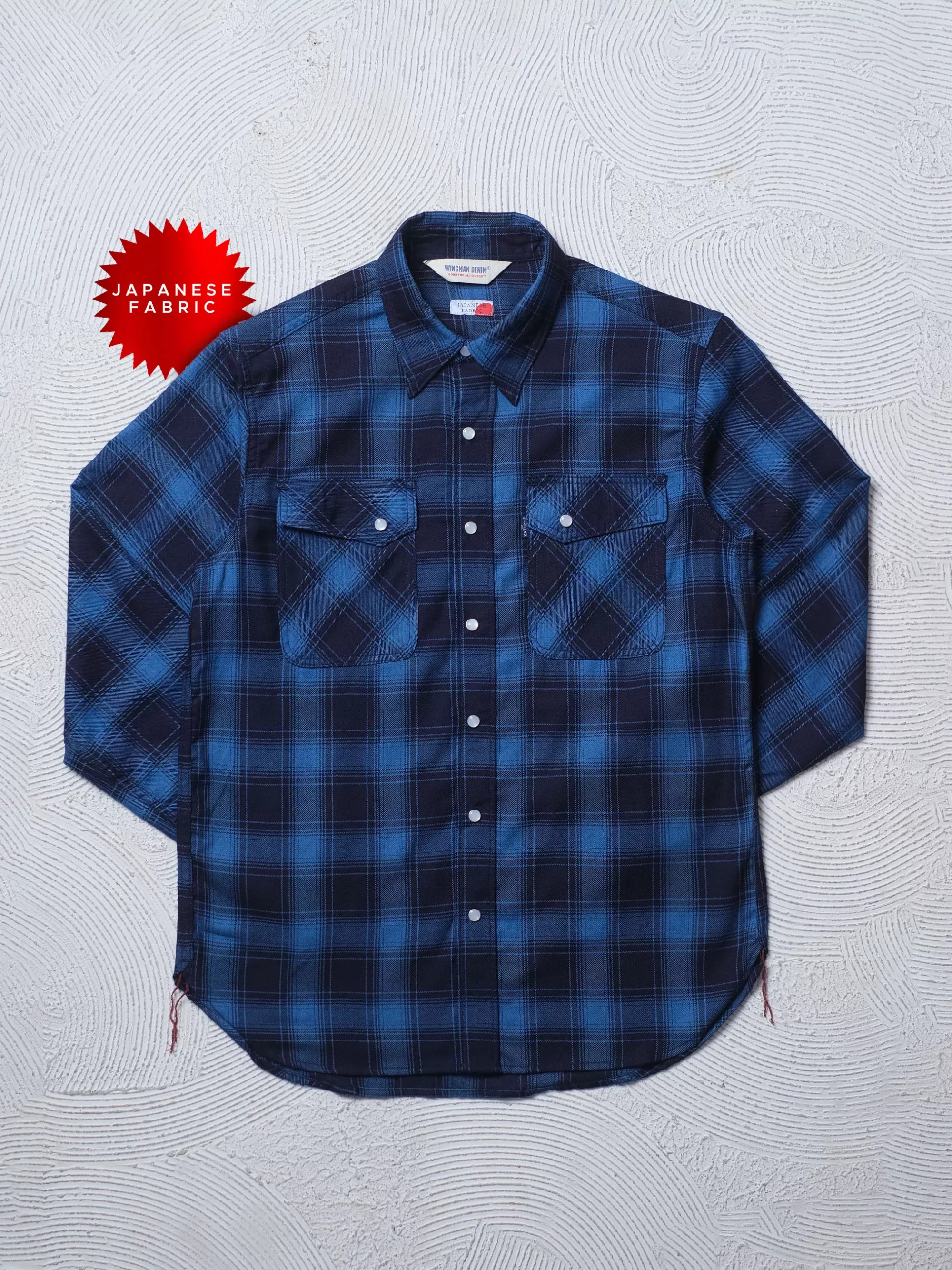 BLOCK CHECK | INDIGO ROPE DYED