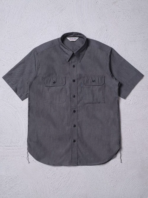 CHAMBRAY GREY | WORK SHIRT S/S