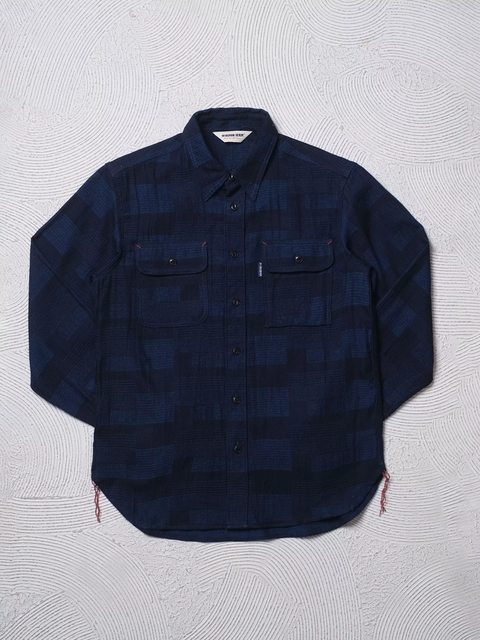 JACQUARD INDIGO | WORKSHIRT L/S