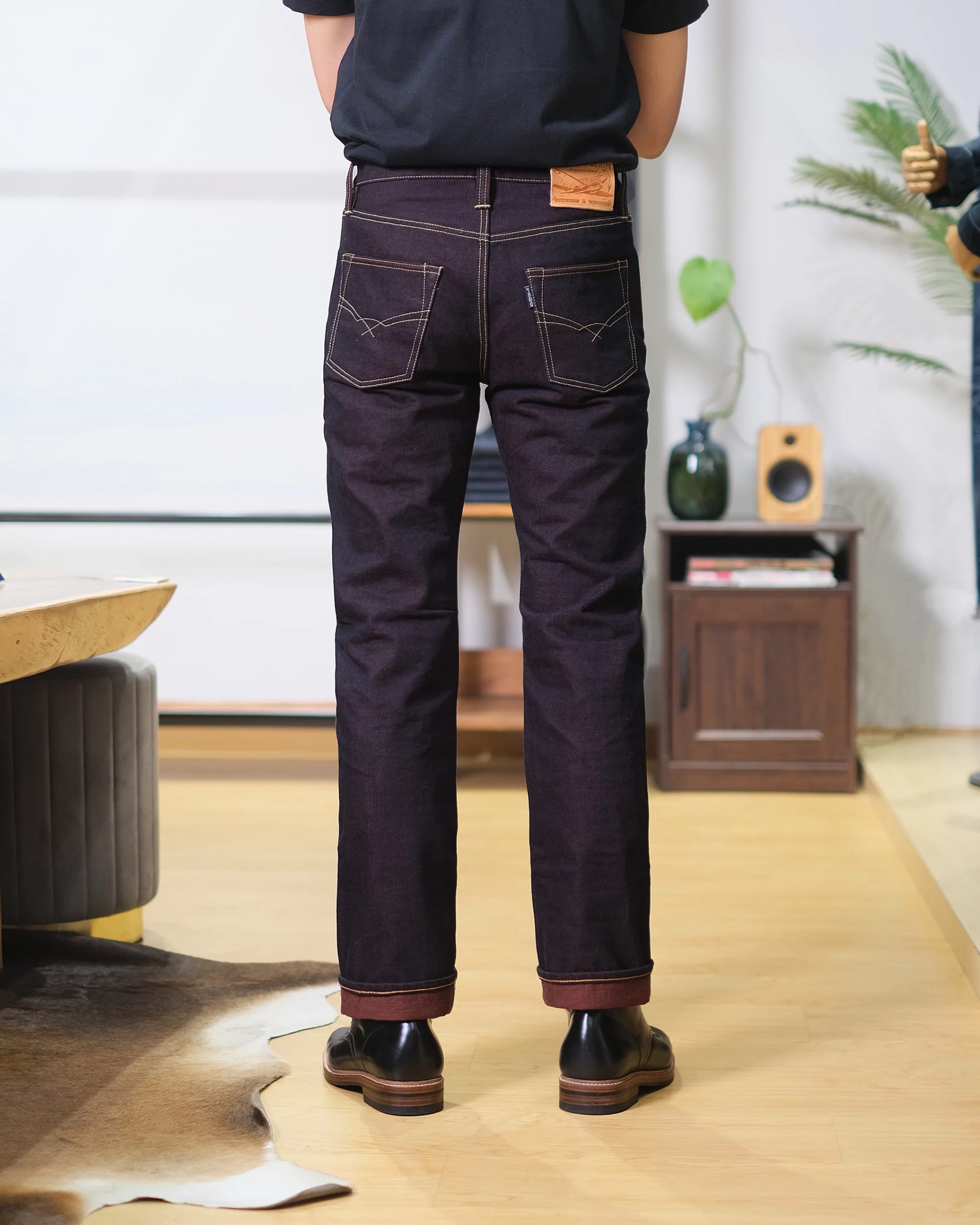 WOOL DENIM TUSCAN RED 16oz // SLIM STRAIGHT - Image 3