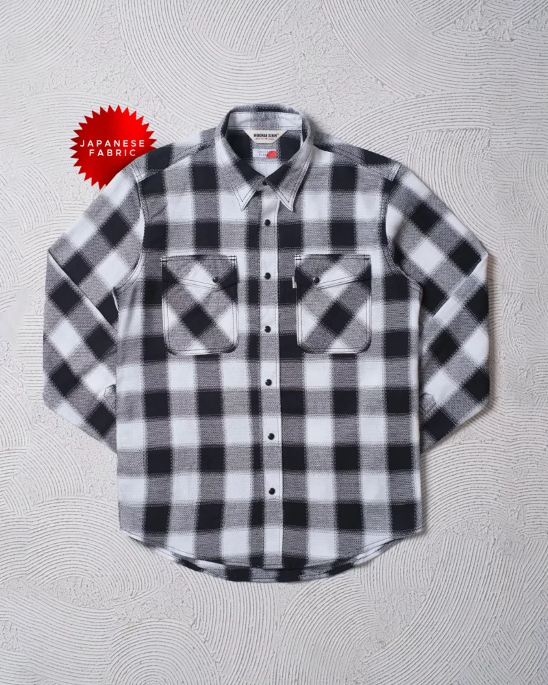 BLOCK CHECK - WHITE/BLACK
