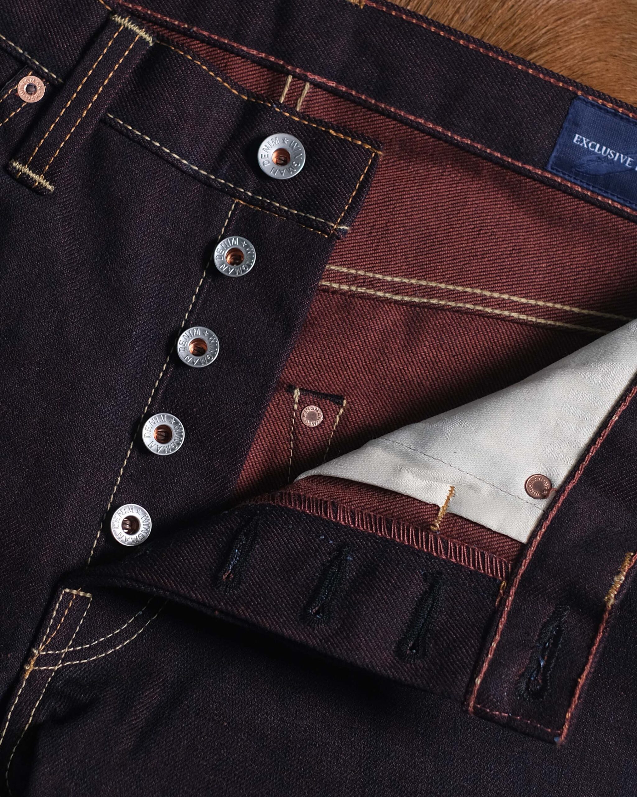 WOOL DENIM TUSCAN RED 16oz // SLIM STRAIGHT - Image 7