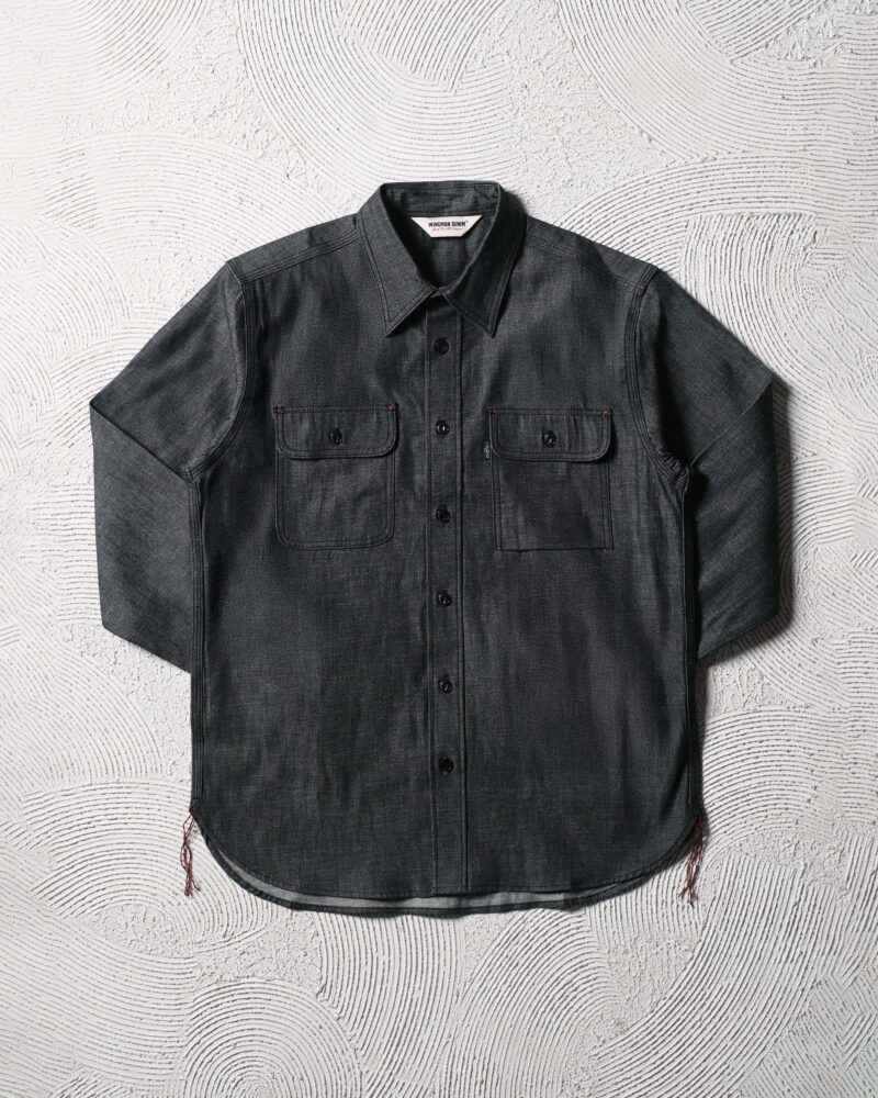CHAMBRAY BLACK - WORK SHIRT L/S