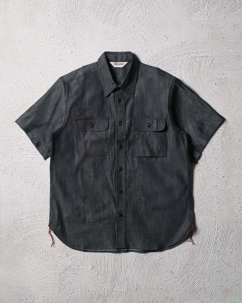 CHAMBRAY BLACK - WORK SHIRT S/S